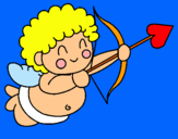 Dibujo Cupido pintado por marinaymanue