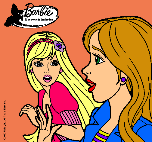 Dibujo Barbie sorprendida pintado por Thiiaree