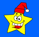 Dibujo estrella de navidad pintado por fabulusestre
