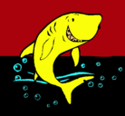 Dibujo Tiburón pintado por gabrielinpol