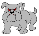 Dibujo Perro Bulldog pintado por frankitoo