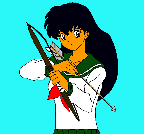 Dibujo Kagome pintado por Ahome1999