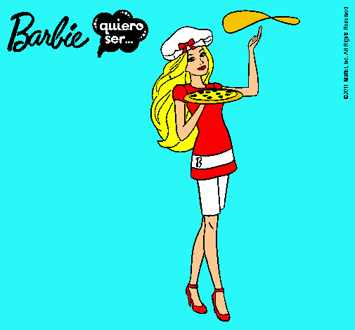 Dibujo Barbie cocinera pintado por laura97