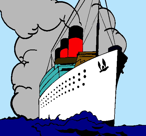 Dibujo Barco de vapor pintado por stephanny