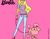 Dibujo Barbie con look moderno pintado por bonifacia