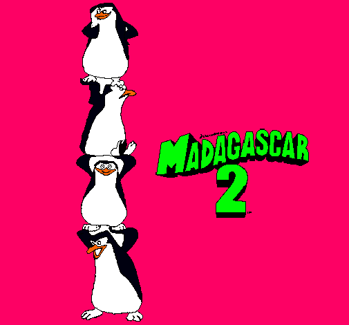 Dibujo Madagascar 2 Pingüinos pintado por porotita4