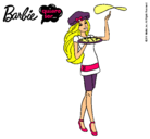 Dibujo Barbie cocinera pintado por daan