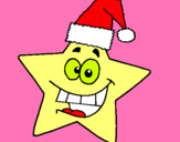 Dibujo estrella de navidad pintado por montsekosa