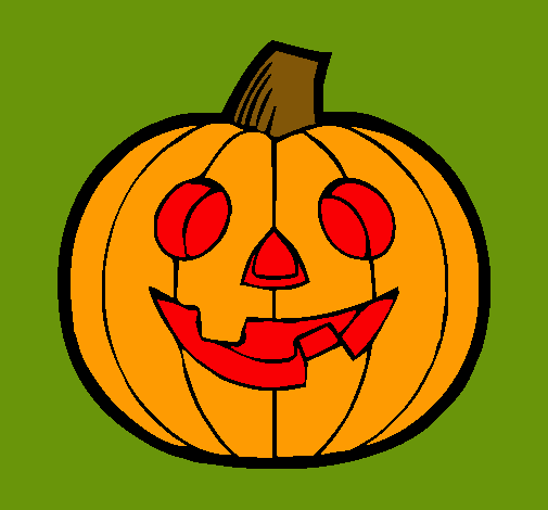 Dibujo Calabaza IV pintado por jolo