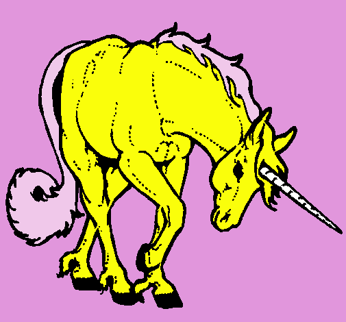 Dibujo Unicornio bravo pintado por JuliaXJ9