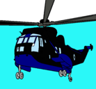 Dibujo Helicóptero al rescate pintado por lolxD