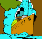 Dibujo Barco de vapor pintado por bennja