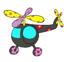 Dibujo Helicóptero adornado pintado por Looo