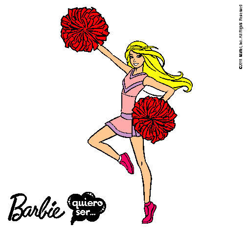 Dibujo Barbie animadora pintado por Annnnd