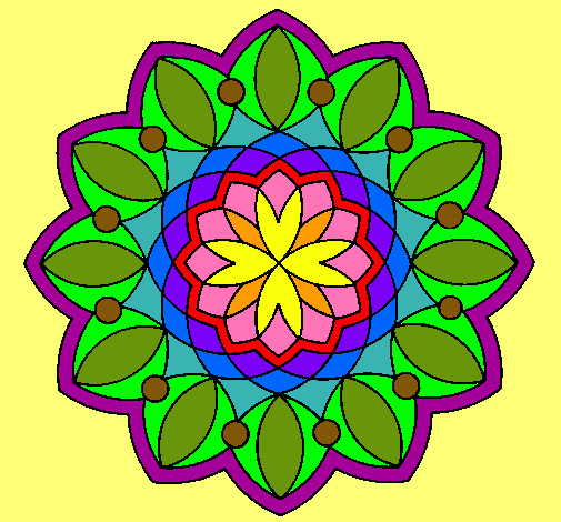 Dibujo Mandala 20 pintado por REYMUNDI