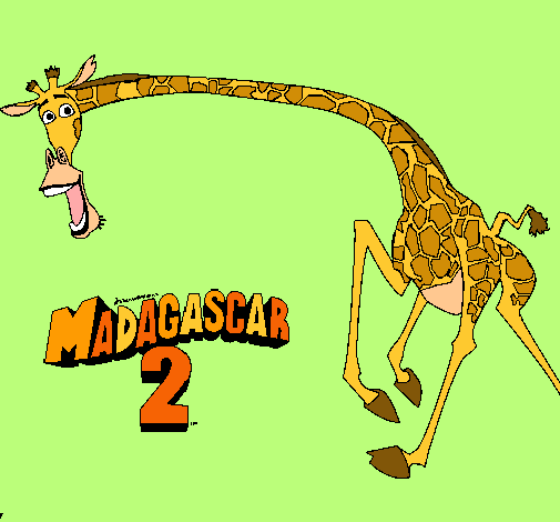 Dibujo Madagascar 2 Melman 2 pintado por bonifacia