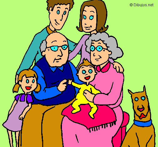 Dibujo Familia pintado por lizzie