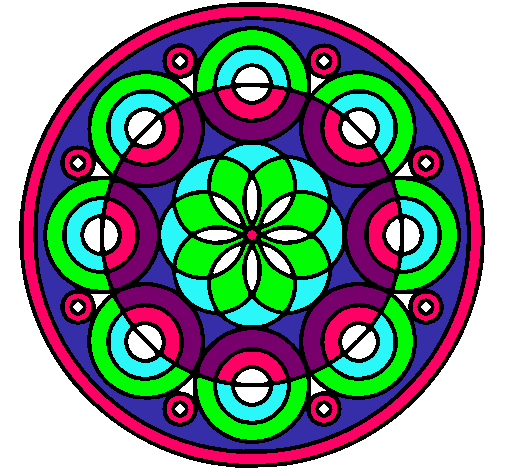 Dibujo Mandala 35 pintado por JuanaLoca