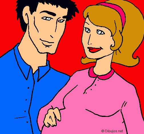 Dibujo Padre y madre pintado por DEMY_1998