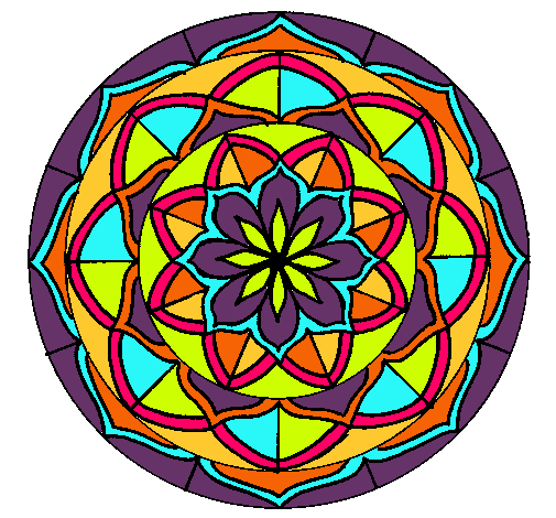 Dibujo Mandala 6 pintado por JuanaLoca