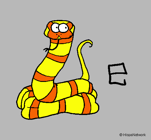 Dibujo Serpiente pintado por stephanny