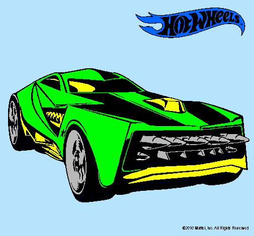 Dibujo Hot Wheels 12 pintado por mentyn