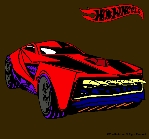 Dibujo Hot Wheels 12 pintado por jostin