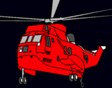 Dibujo Helicóptero al rescate pintado por JULUS
