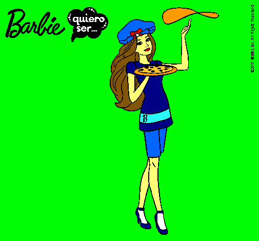 Dibujo Barbie cocinera pintado por bizz