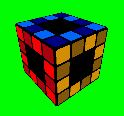 Dibujo Cubo de Rubik pintado por guillen
