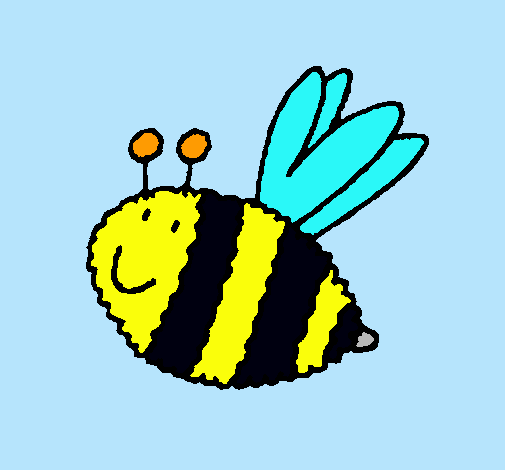 Dibujo Abeja 4 pintado por chochi