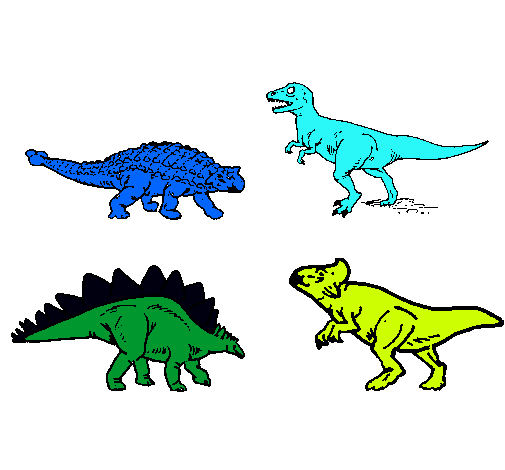 Dibujo Dinosaurios de tierra pintado por umas