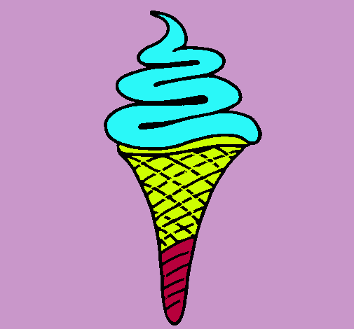 Dibujo Helado de un sabor pintado por benjaminfreires