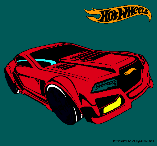 Dibujo Hot Wheels 5 pintado por gatitou