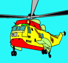 Dibujo Helicóptero al rescate pintado por Victor2