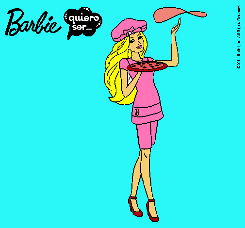 Dibujo Barbie cocinera pintado por denisse69