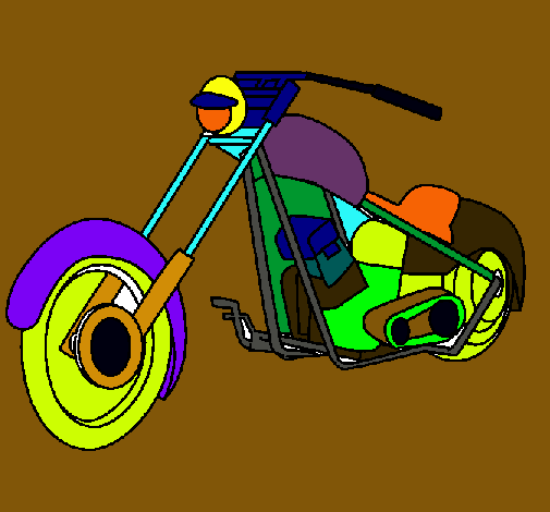 Dibujo Moto pintado por Daniel2006