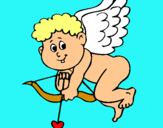Dibujo Cupido pintado por angie218