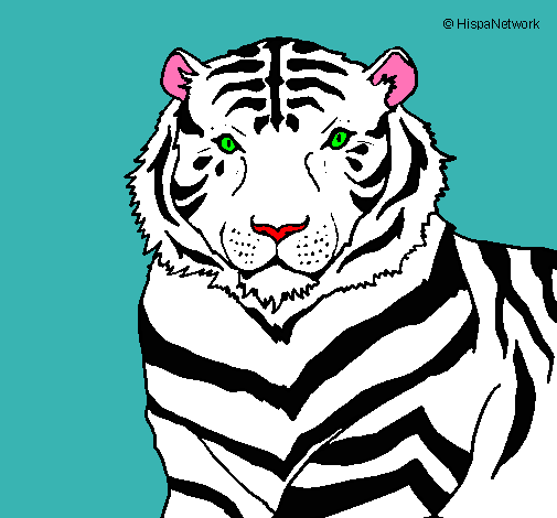 Dibujo Tigre pintado por davidbc