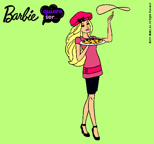 Dibujo Barbie cocinera pintado por Thiiaree