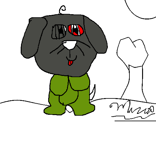 Dibujo Perro 5 pintado por valentina2