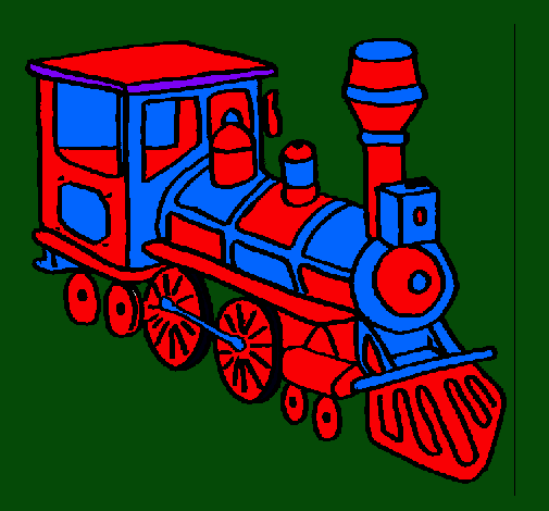 Dibujo Tren pintado por 121212