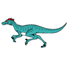Dibujo Velociraptor pintado por raptor 