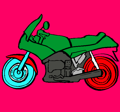 Dibujo Motocicleta pintado por MAXIPUPU