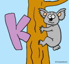 Dibujo Koala pintado por miau