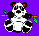 Dibujo Oso panda pintado por juliyani