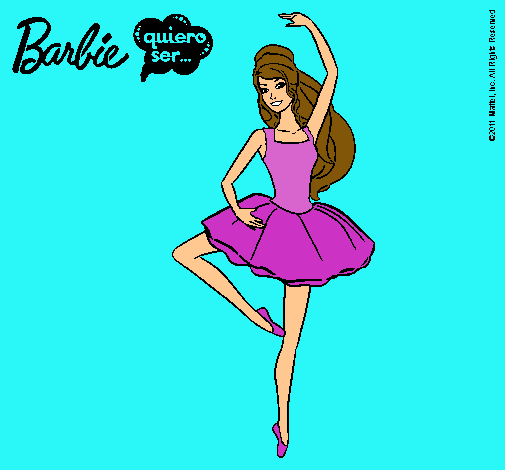 Dibujo Barbie bailarina de ballet pintado por lexmary64