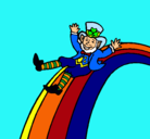 Dibujo Duende en el arco iris pintado por duar