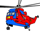 Dibujo Helicóptero al rescate pintado por vicente-