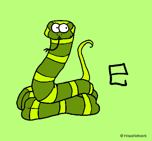 Dibujo Serpiente pintado por quevin